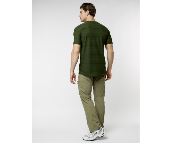 Мужская футболка однотонная хаки цвета 221488Kh