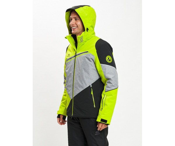 Горнолыжная куртка мужская зеленого цвета 77016Z