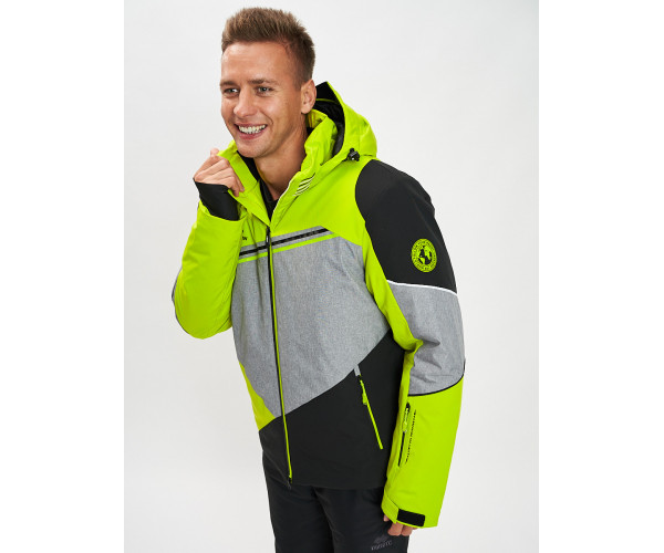 Горнолыжная куртка мужская зеленого цвета 77016Z