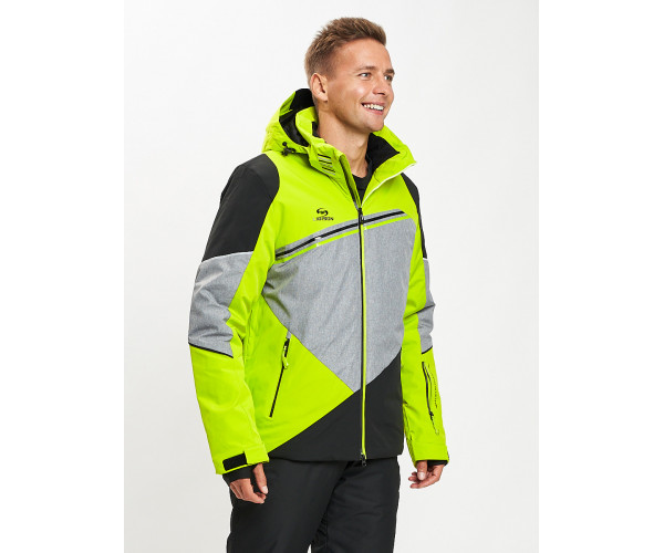 Горнолыжная куртка мужская зеленого цвета 77016Z