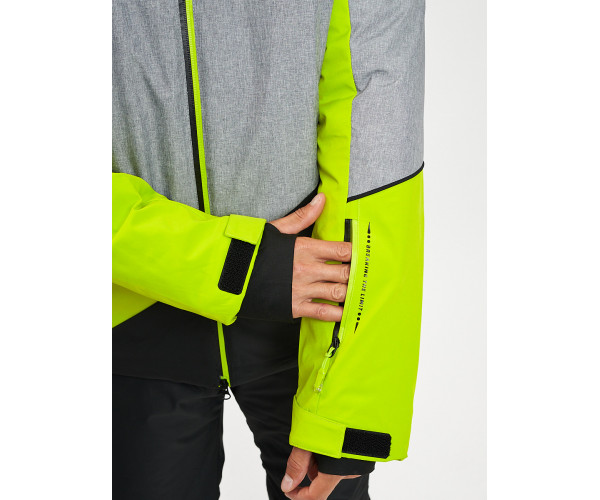 Горнолыжная куртка мужская зеленого цвета 77016Z