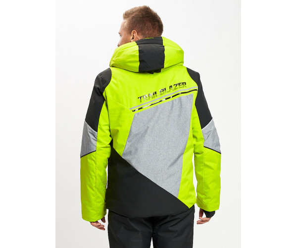 Горнолыжная куртка мужская зеленого цвета 77016Z