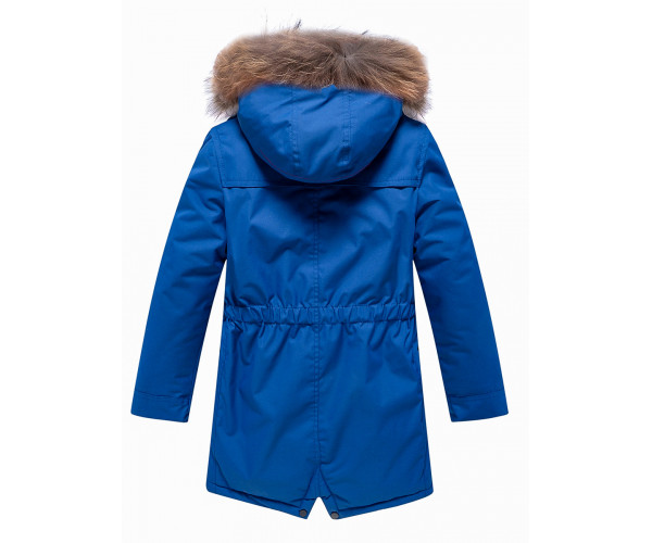 Парка зимняя Valianly для мальчика синего цвета 9037S