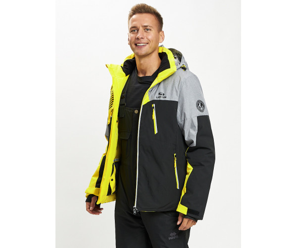 Горнолыжная куртка мужская желтого цвета 77019J