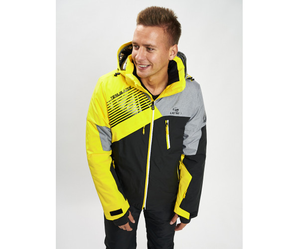 Горнолыжная куртка мужская желтого цвета 77019J