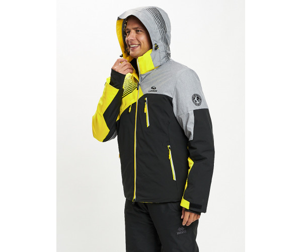Горнолыжная куртка мужская желтого цвета 77019J