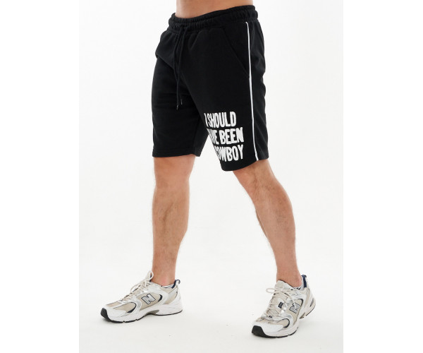 Костюм шорты и футболка черного цвета 223021Ch