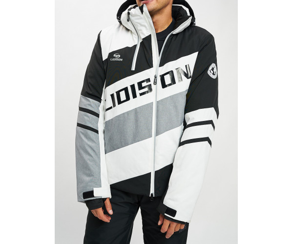 Горнолыжный костюм мужской белого цвета 077022Bl