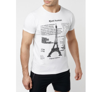 Подростковая футболка белого цвета 220088Bl