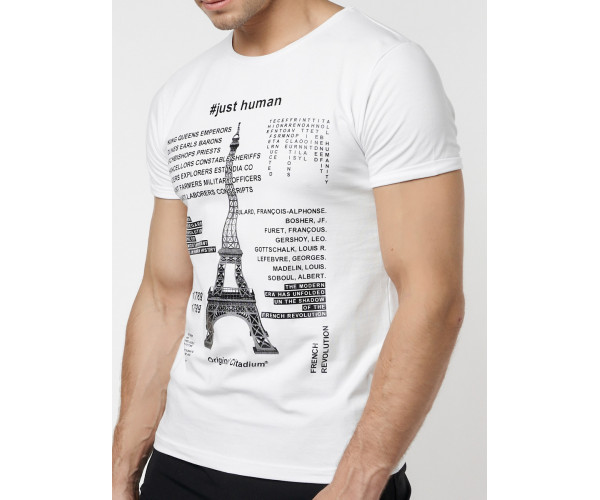 Подростковая футболка белого цвета 220088Bl