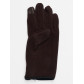 Перчатки женские на флисе темно-коричневого цвета 612TK