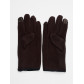 Перчатки женские на флисе темно-коричневого цвета 612TK