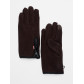 Перчатки женские на флисе темно-коричневого цвета 612TK