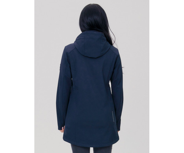 Парка женская  темно-синего цвета 2029TS