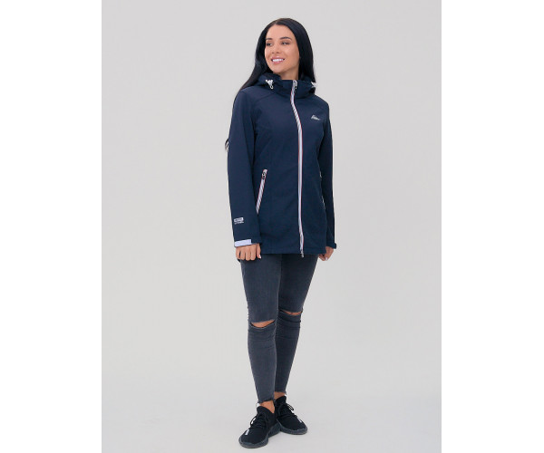 Парка женская  темно-синего цвета 2029TS