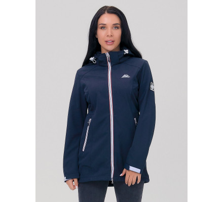 Парка женская  темно-синего цвета 2029TS