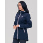 Парка женская  темно-синего цвета 2029TS