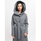 Пальто демисезонное серого цвета 42116Sr