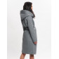 Пальто демисезонное серого цвета 42116Sr