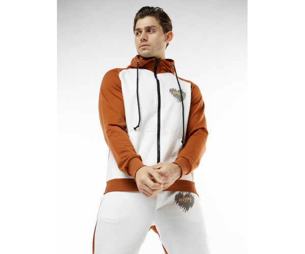 Спортивный костюм трикотажный коричневого цвета 9150K