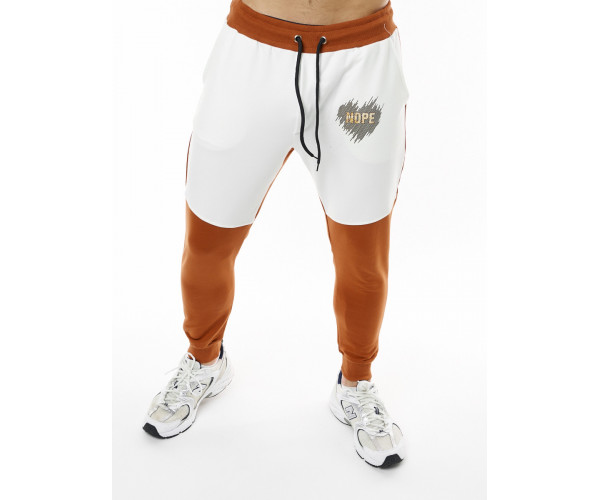 Спортивный костюм трикотажный коричневого цвета 9150K