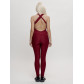 Комбинезон для фитнеса женский бордового цвета 2005Bo