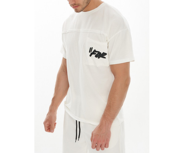 Костюм шорты и футболка белого цвета 9187Bl