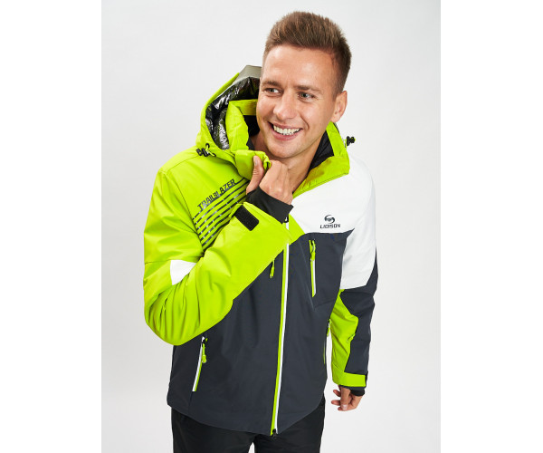 Горнолыжная куртка мужская зеленого цвета 77019Z