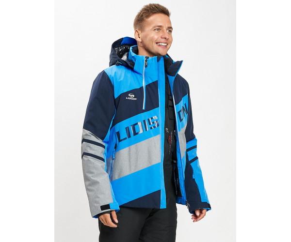 Горнолыжная куртка мужская синего цвета 77022S