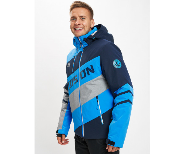 Горнолыжная куртка мужская синего цвета 77022S