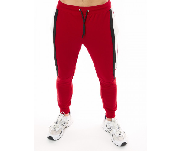 Спортивный костюм трикотажный красного цвета 9157Kr