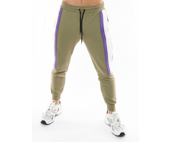 Спортивный костюм трикотажный хаки цвета 9157Kh