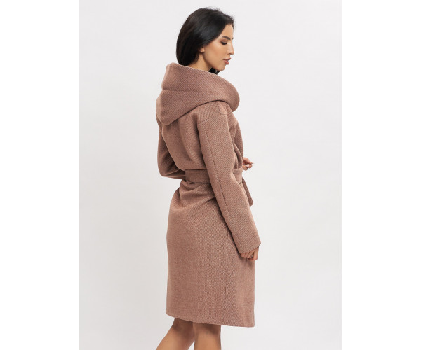 Пальто демисезонное коричневого цвета 42116K