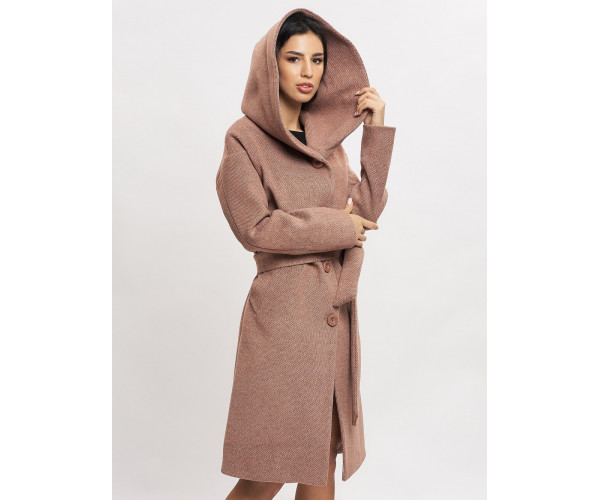 Пальто демисезонное коричневого цвета 42116K