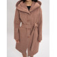 Пальто демисезонное коричневого цвета 42116K