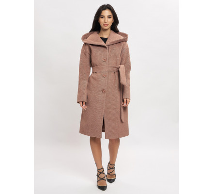 Пальто демисезонное коричневого цвета 42116K