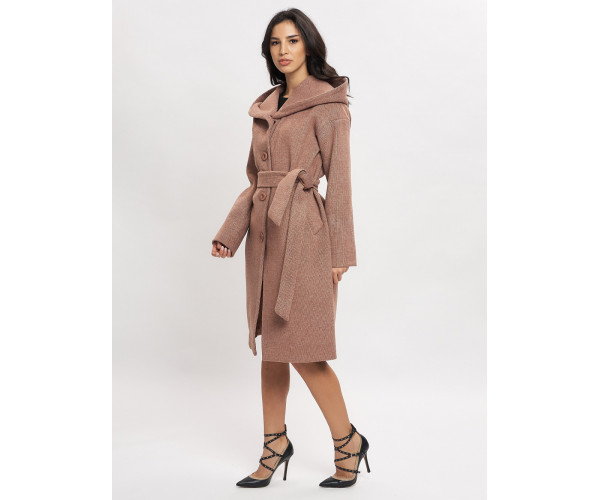 Пальто демисезонное коричневого цвета 42116K