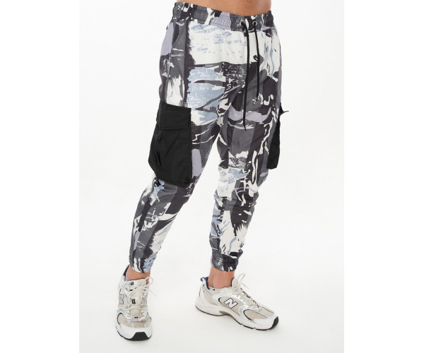 Спортивный костюм плащевка серого цвета 9146Sr