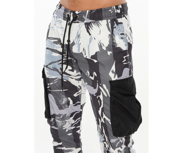 Спортивный костюм плащевка серого цвета 9146Sr