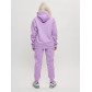 Трикотажный спортивный костюм женский с начесом фиолетового цвета 1084F