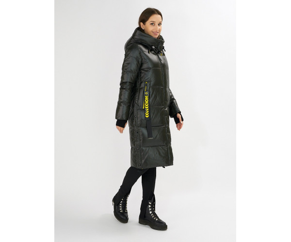 Куртка зимняя темно-зеленого цвета 72101TZ