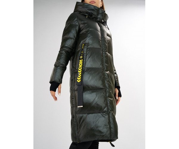 Куртка зимняя темно-зеленого цвета 72101TZ