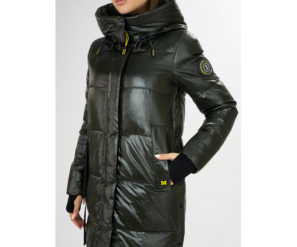 Куртка зимняя темно-зеленого цвета 72101TZ