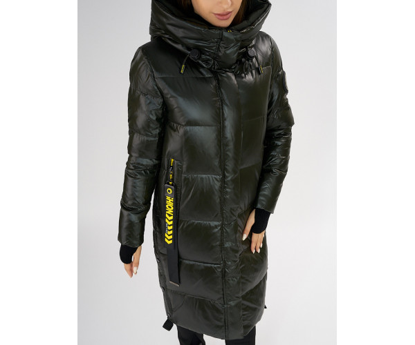 Куртка зимняя темно-зеленого цвета 72101TZ