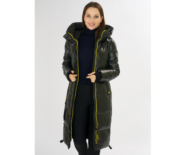 Куртка зимняя темно-зеленого цвета 72101TZ
