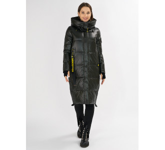 Куртка зимняя темно-зеленого цвета 72101TZ