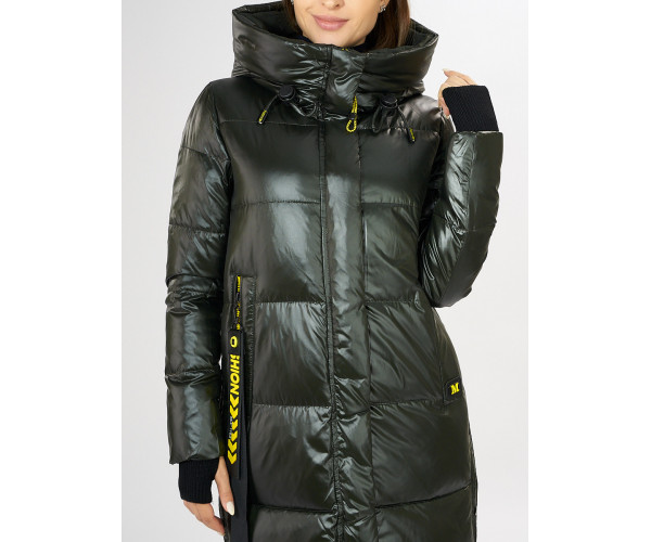 Куртка зимняя темно-зеленого цвета 72101TZ