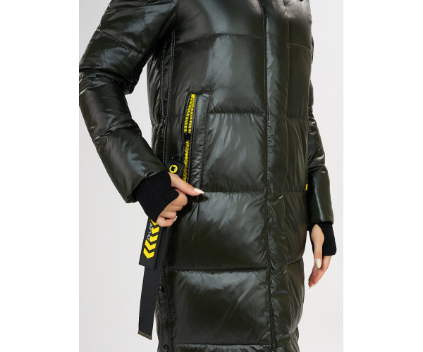 Куртка зимняя темно-зеленого цвета 72101TZ