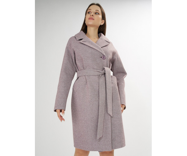 Пальто демисезонное фиолетового цвета 4263F