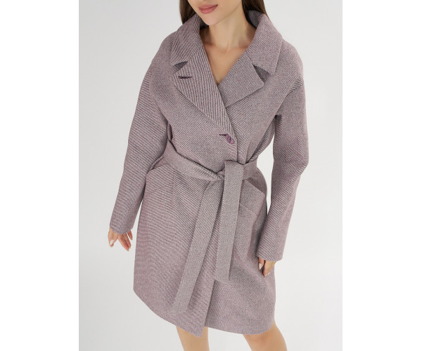 Пальто демисезонное фиолетового цвета 4263F